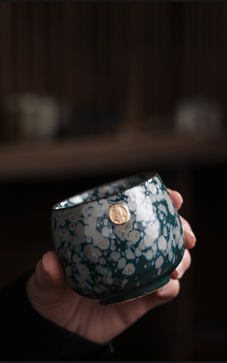 Set of 4 personal size Japanese Style ceramic Tea Cup.