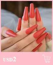 Acrylic Press On Nails. Various types such as French, Ombre, Nail Art, Glitter. Long or Short.