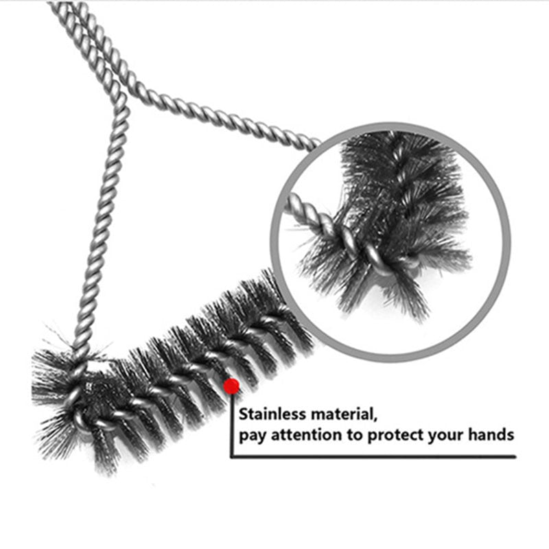 Stainless Steel BBQ Bristle Cleaning Brush.