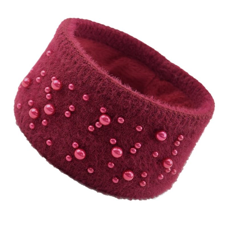 Women's Elastic Knitted Wool Headband.