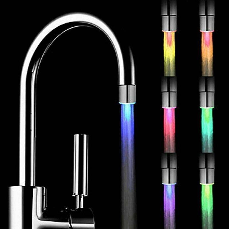 Led Water Faucet Lamp has 7 Colors Changing or 3 Color Temperature Sensor.