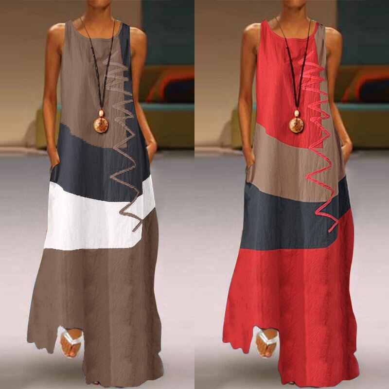 Zanzea Casual Spring/Summer Maxi Dress.