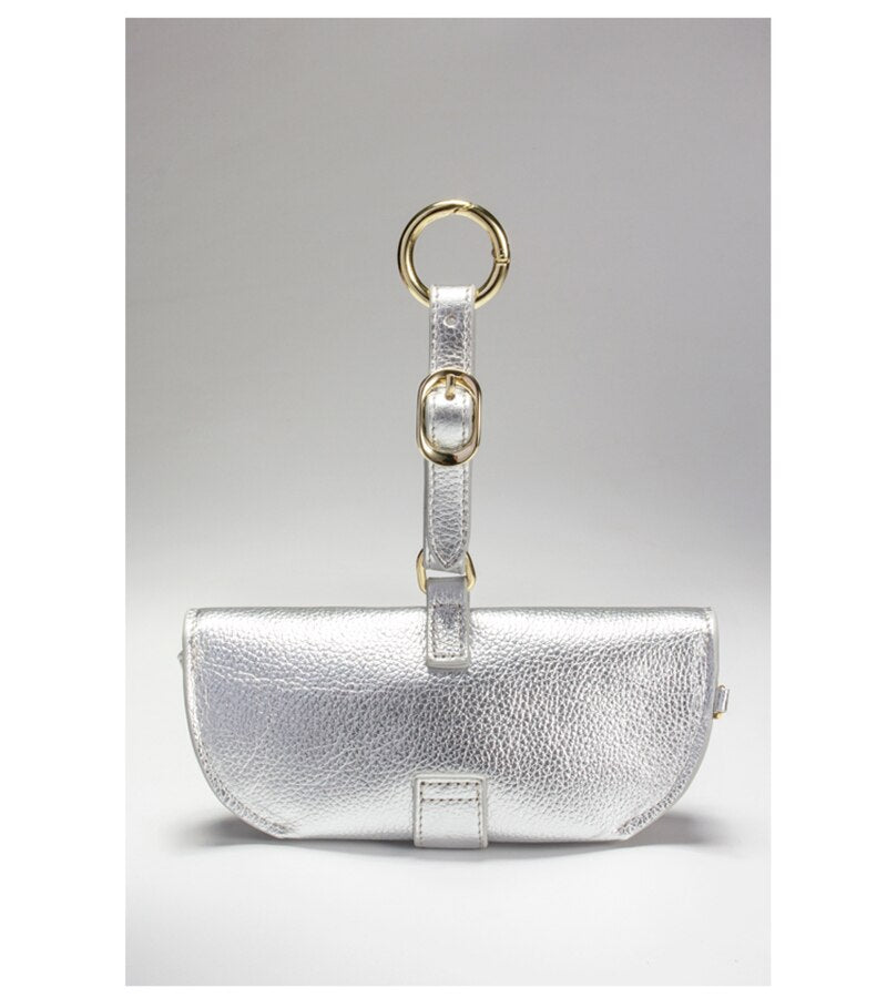 Leather Eyewear Case With Strap.