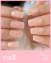 Acrylic Press On Nails. Various types such as French, Ombre, Nail Art, Glitter. Long or Short.