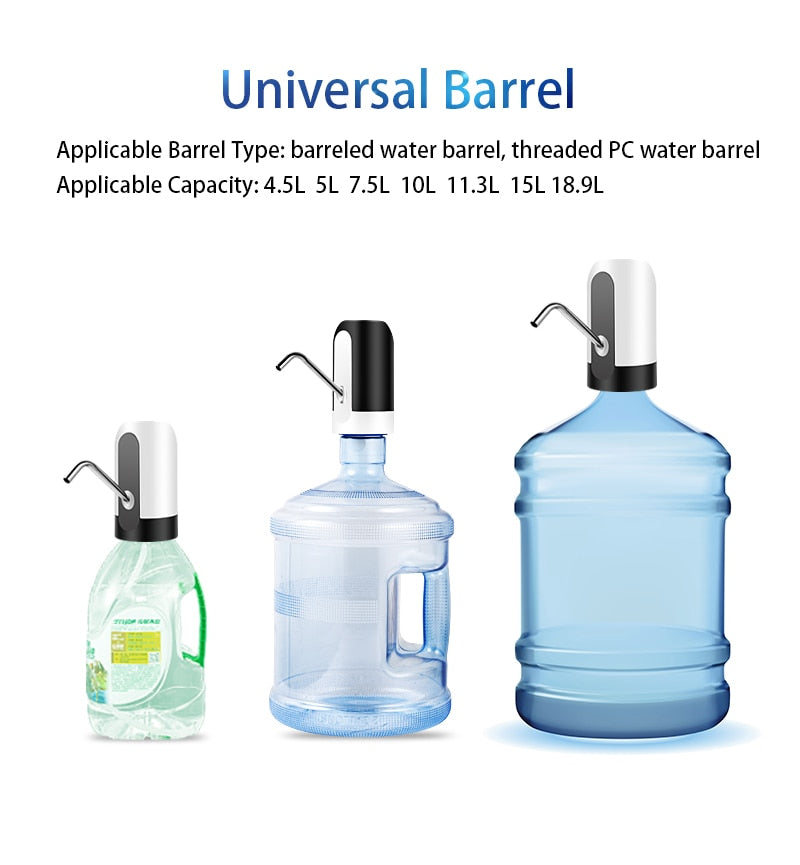 HiPiCok USB Charging Automatic Electric Water Dispenser Pump.