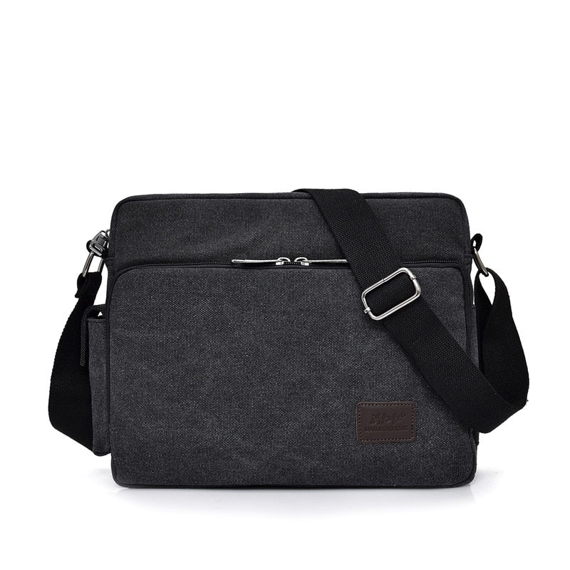 Men's and Women's Canvas Multifunction Crossbody Casual Bolsa Top-handle Shoulder Bag.