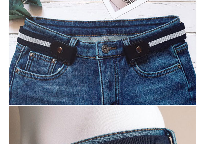 Men and Women Elastic Buckle-Free Belt for Pants.