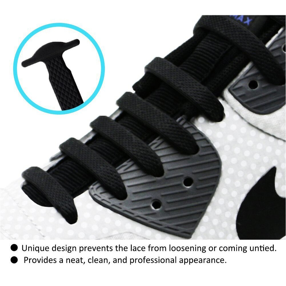 16Pcs/Set Silicone Elastic Shoelaces.