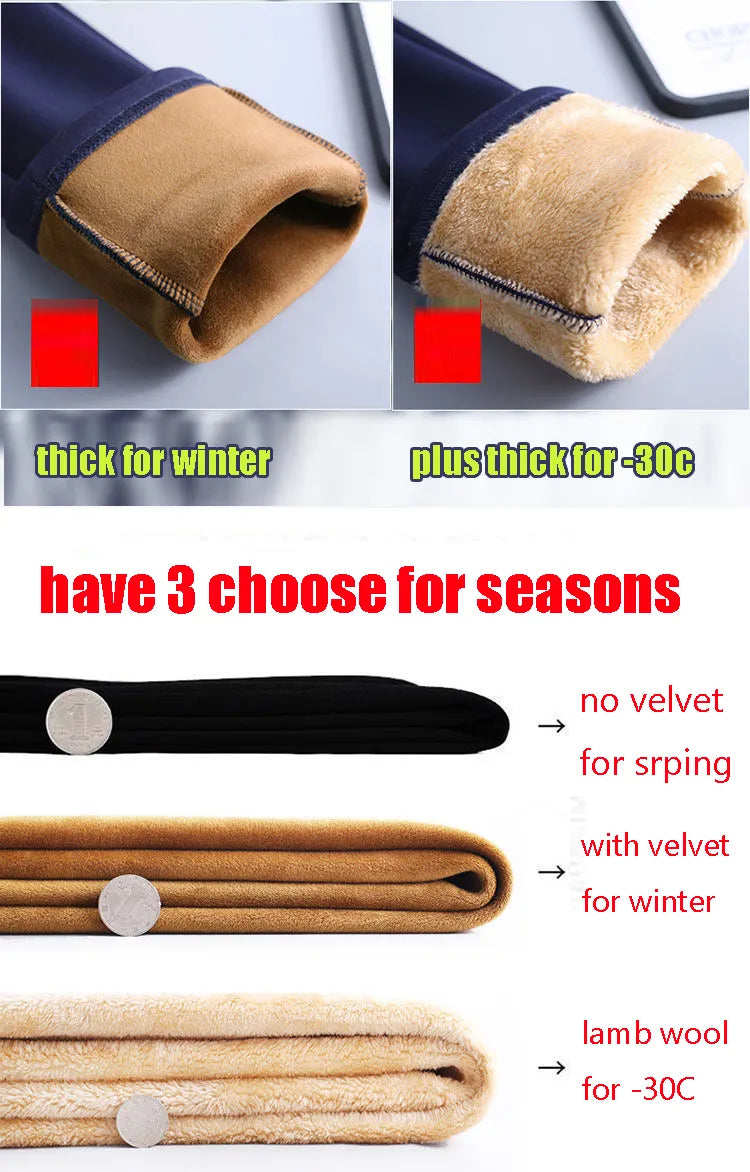 Women's High Waist Winter thick Warm Leggings.
