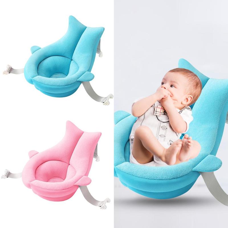 Newborn Safety Security Non-Slip Bath Support Cushion With Foldable Soft Pillow.