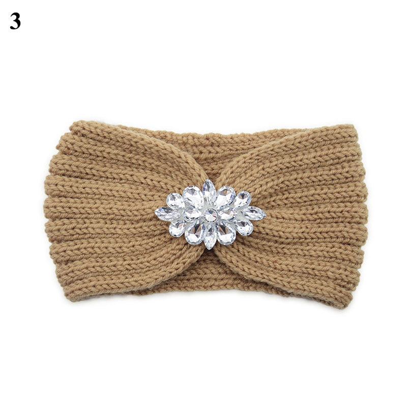 Women's Elastic Knitted Wool Headband.