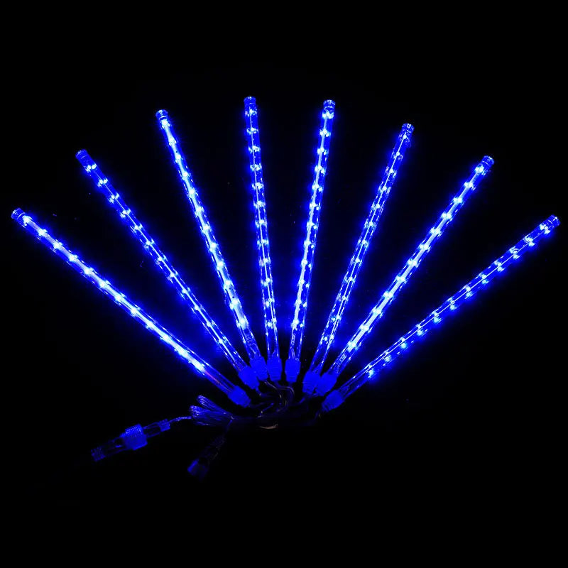 Christmas LED 30cm Or 50cm Meteor Shower Color Lights, 8 Per String