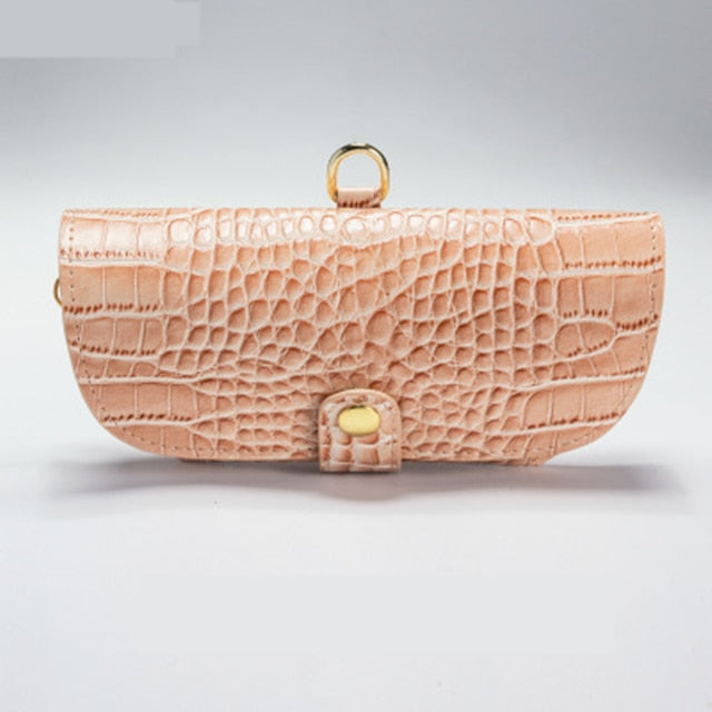 Leather Eyewear Case With Strap.