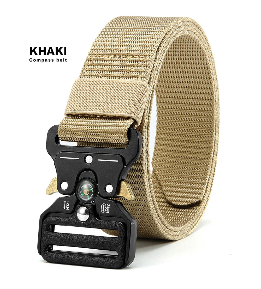 Multi Function Canvas Compass Tactical Belt.