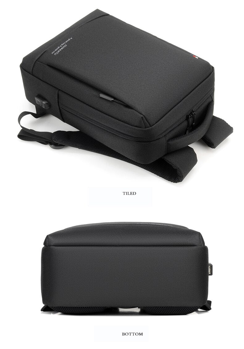 Unisex Oxford USB charging, anti theft laptop backpack. Can be used for school and travel.