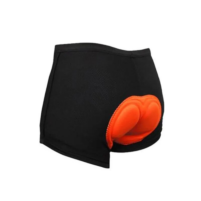 Unisex Black Sponge Gel 3D Padded Bicycle Cycling Shorts.