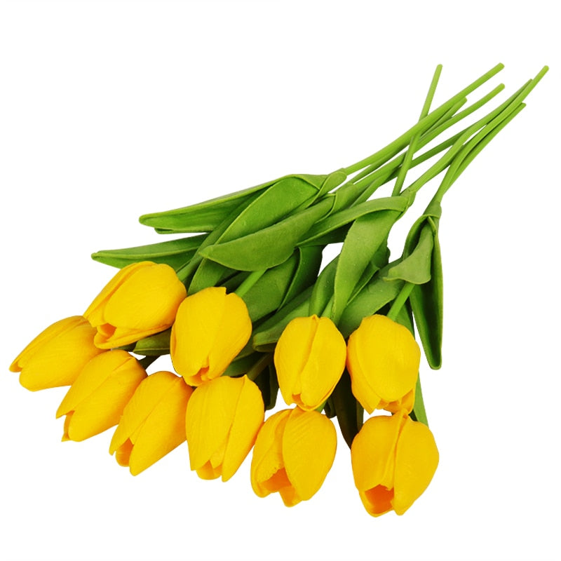 10/20pcs Artificial Tulips Bouquets For Home/Wedding Decoration.