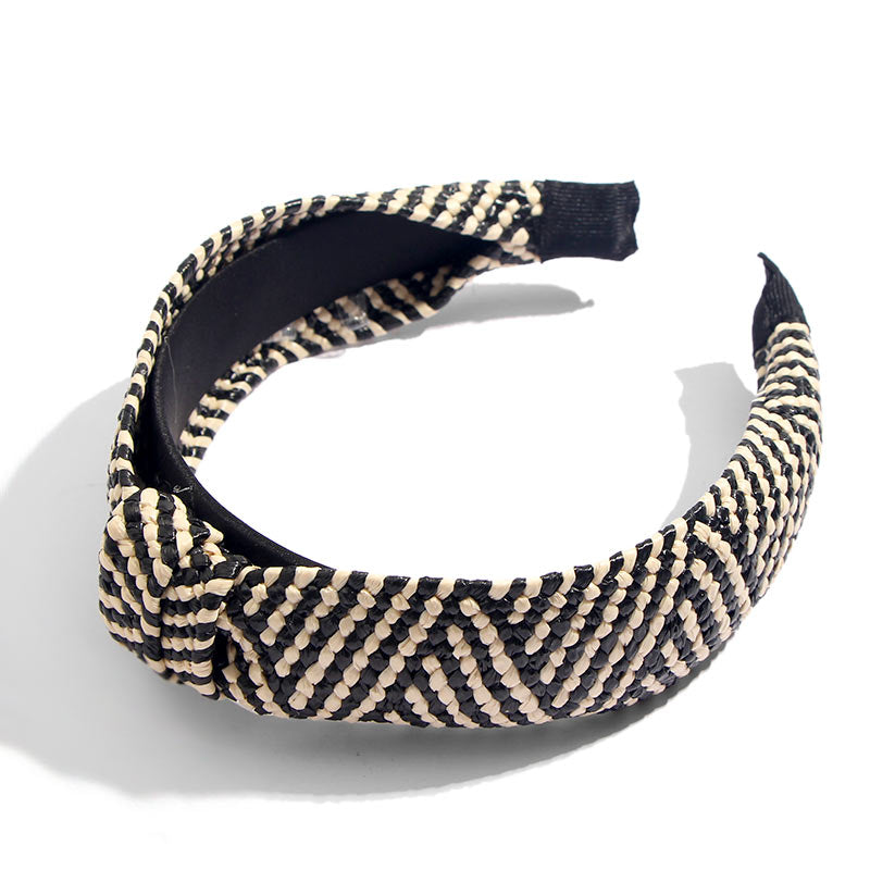 Flatfoosie Handmade Straw Weaving Hair Band.
