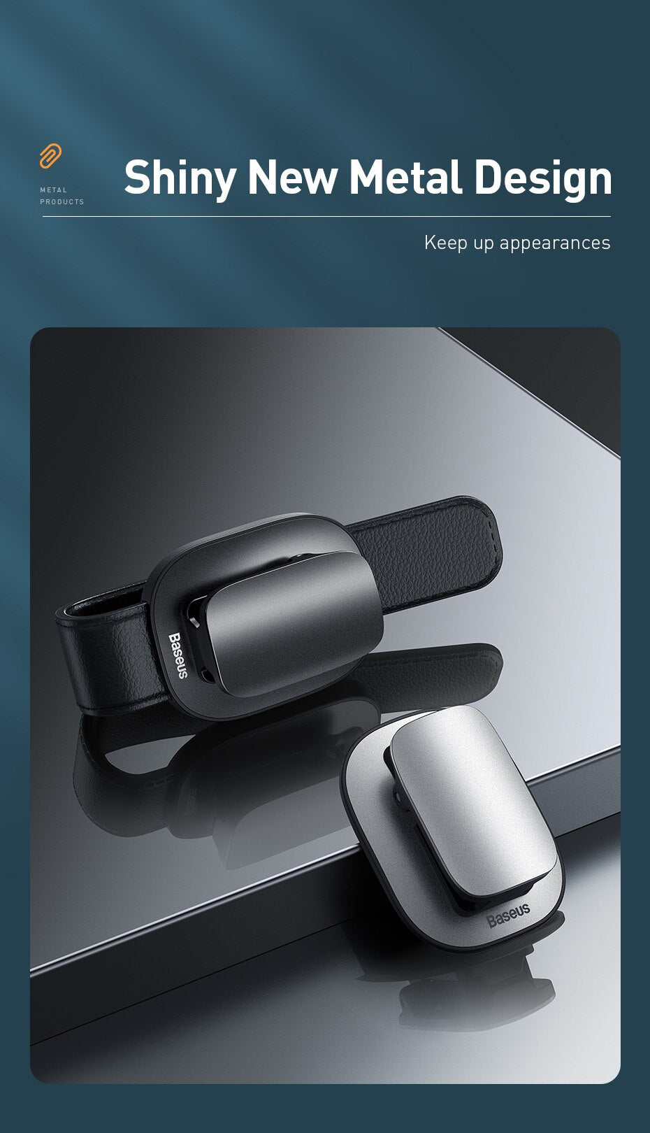 Sun visor clip to hold your sun glasses or eyewear.