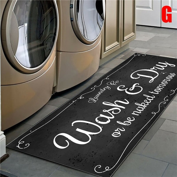 Laundry Room Non-Slip Floor Mat.