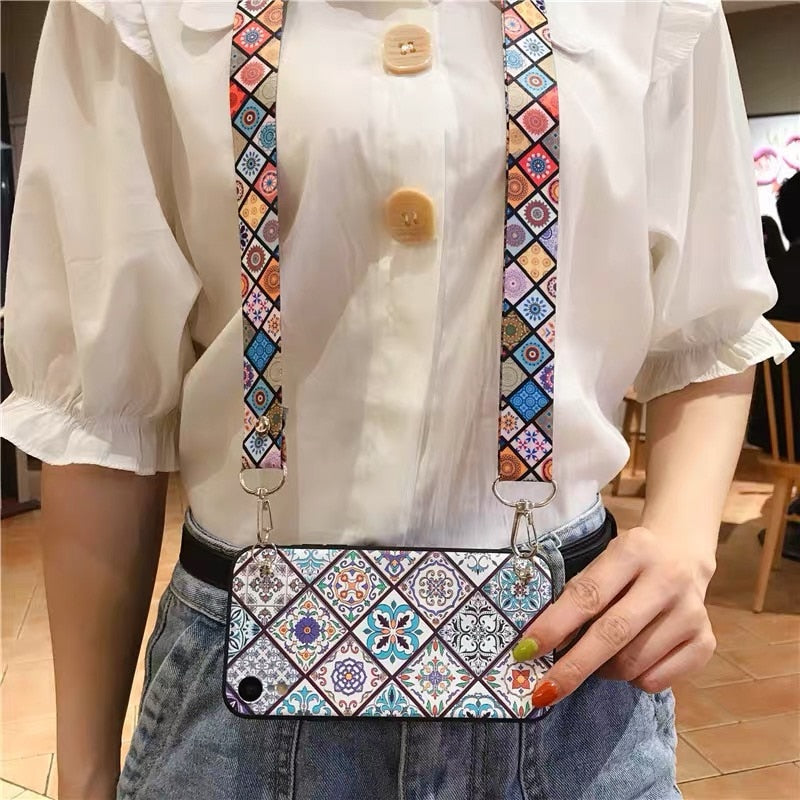 A31 A51 A71 Case Crossbody Lanyard. Soft Back Cover for Samsung Note 10 Lite 20 9 S8 S9 S10 Lite S20 S21 Plus A50 A70