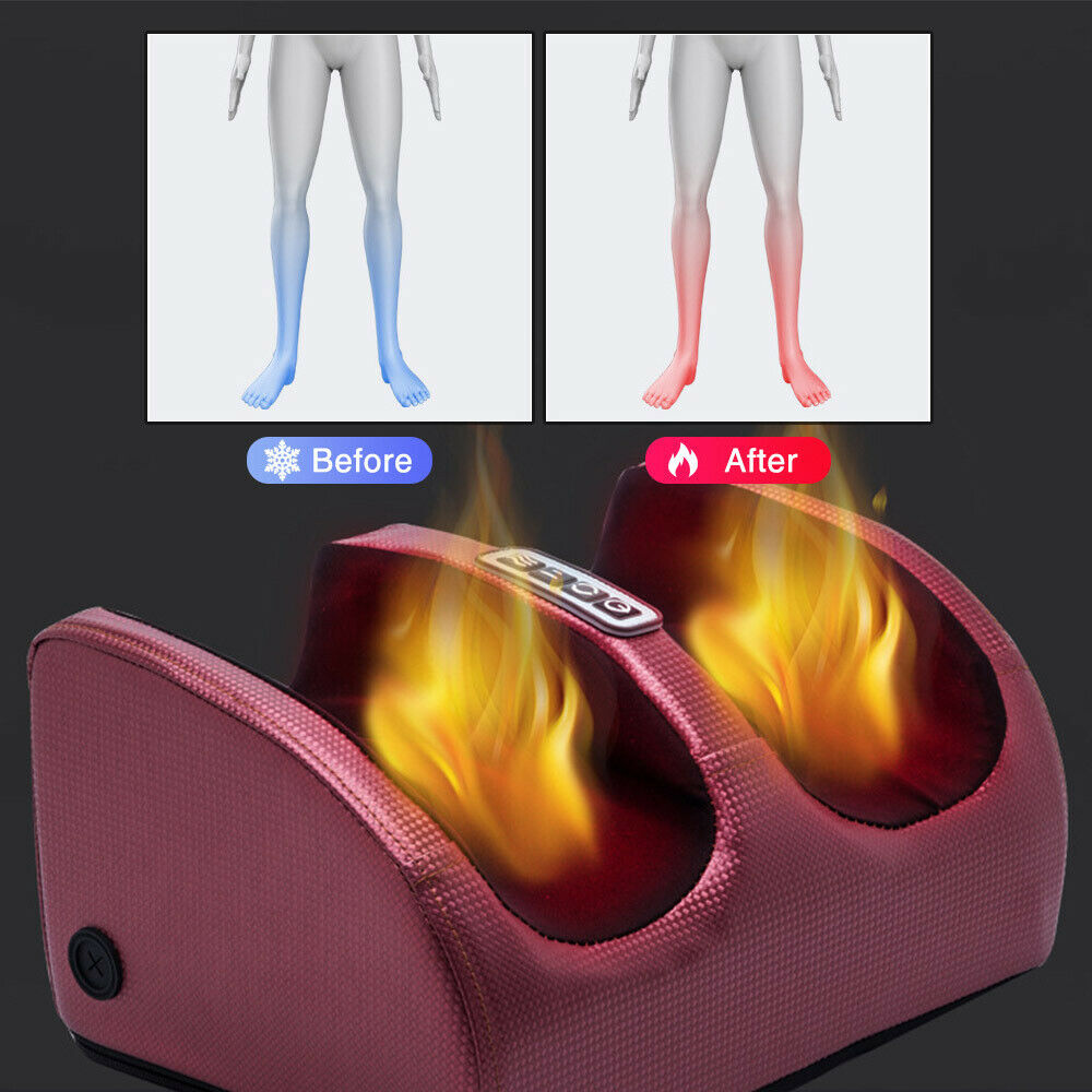 Electric Shiatsu heating foot Massage. Massage Roller for Relief of leg fatigue for women and men.