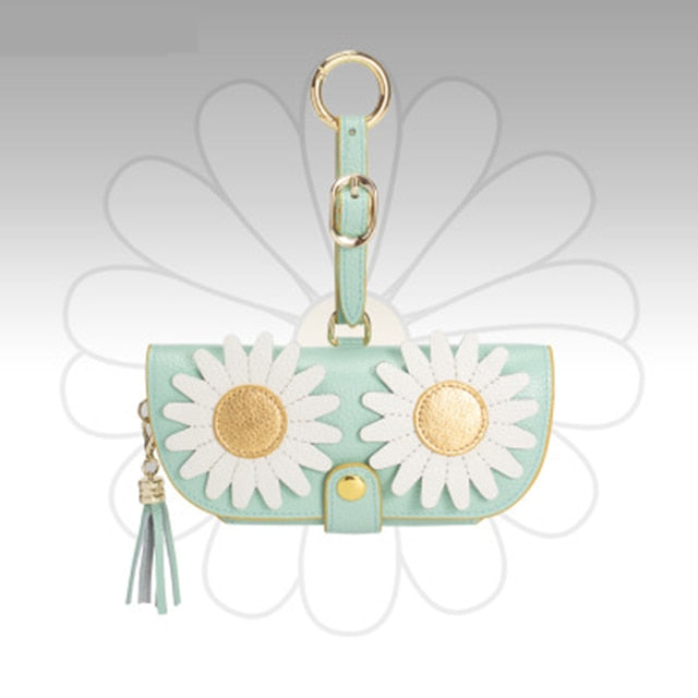 Leather Eyewear Case With Strap.