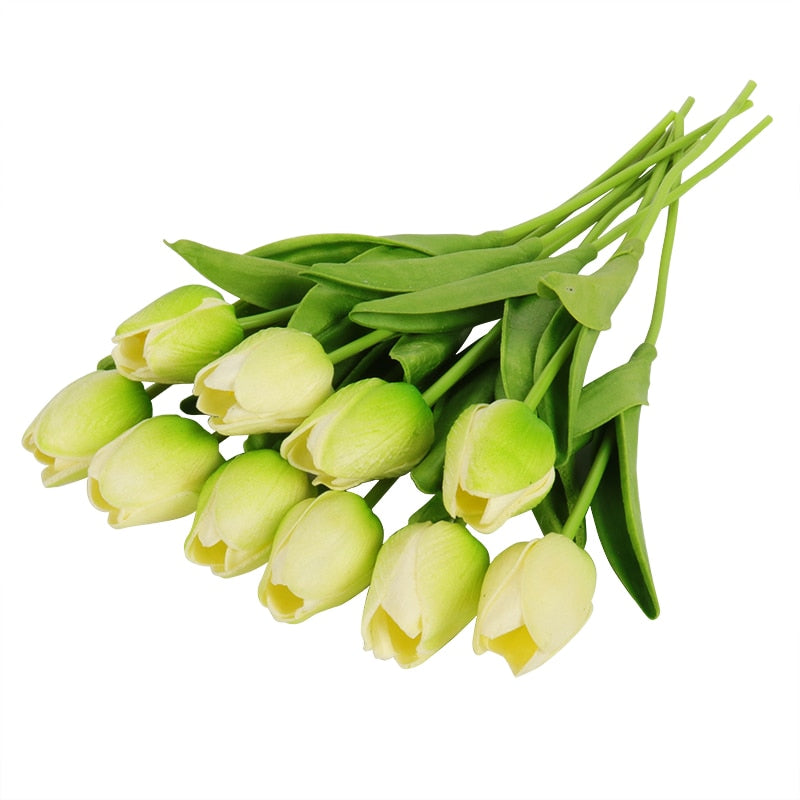 10/20pcs Artificial Tulips Bouquets For Home/Wedding Decoration.