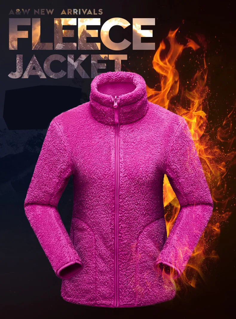 Women's Warm Reversible Polar Coats.