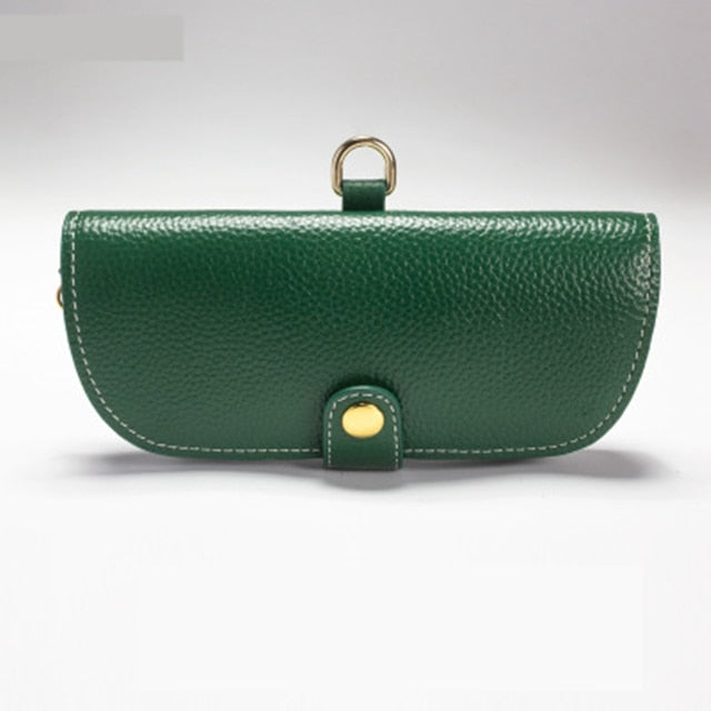 Leather Eyewear Case With Strap.