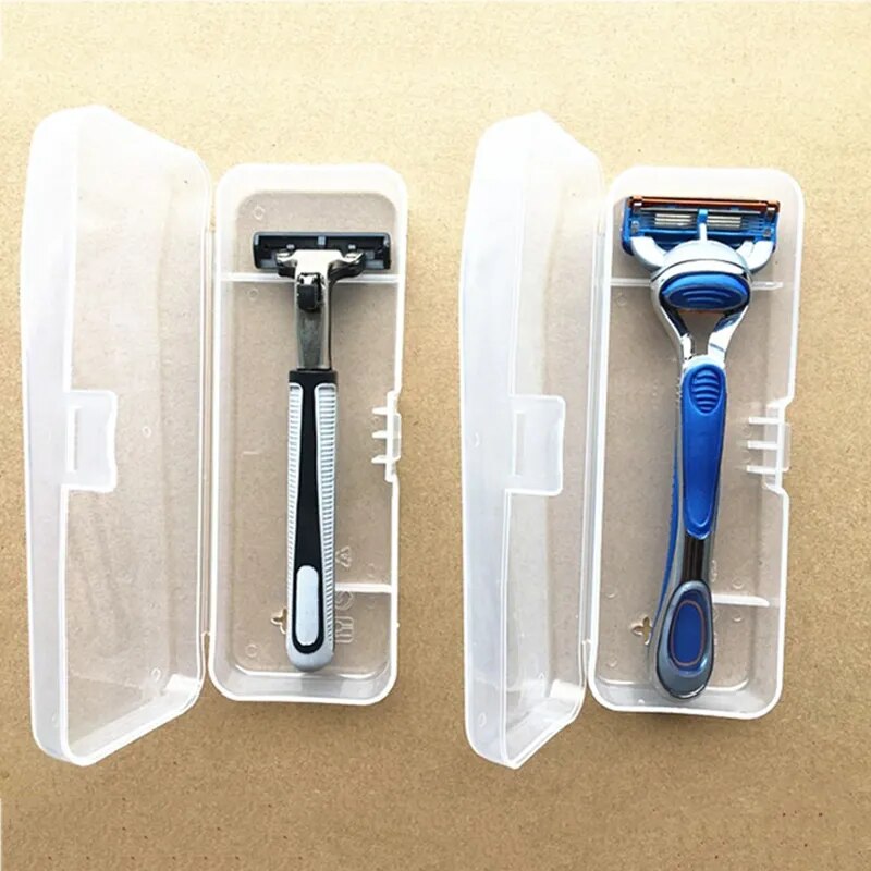 Plastic Transparent Shaver Case For Travel.