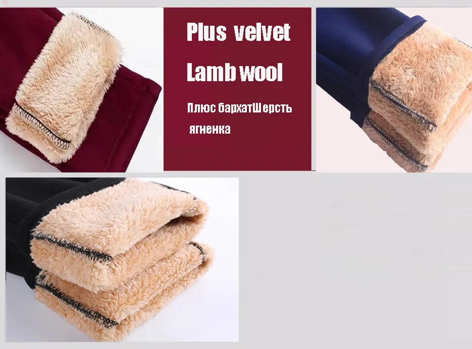 Women's High Waist Winter thick Warm Leggings.