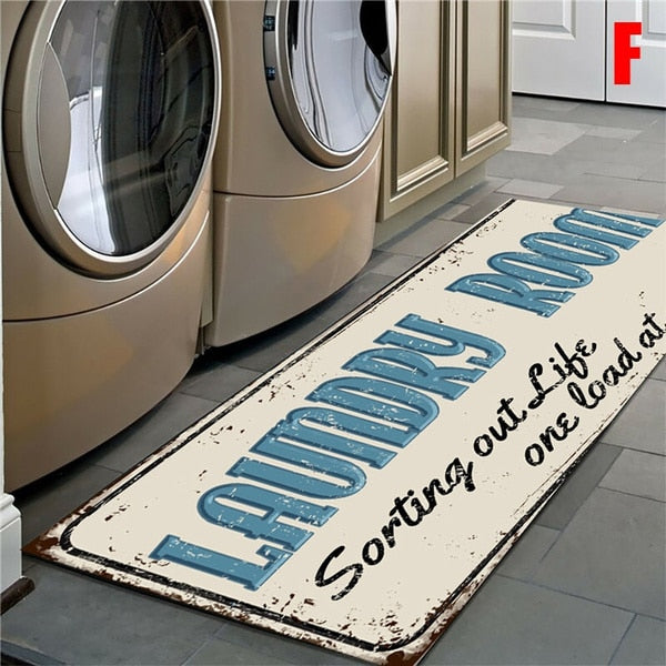 Laundry Room Non-Slip Floor Mat.