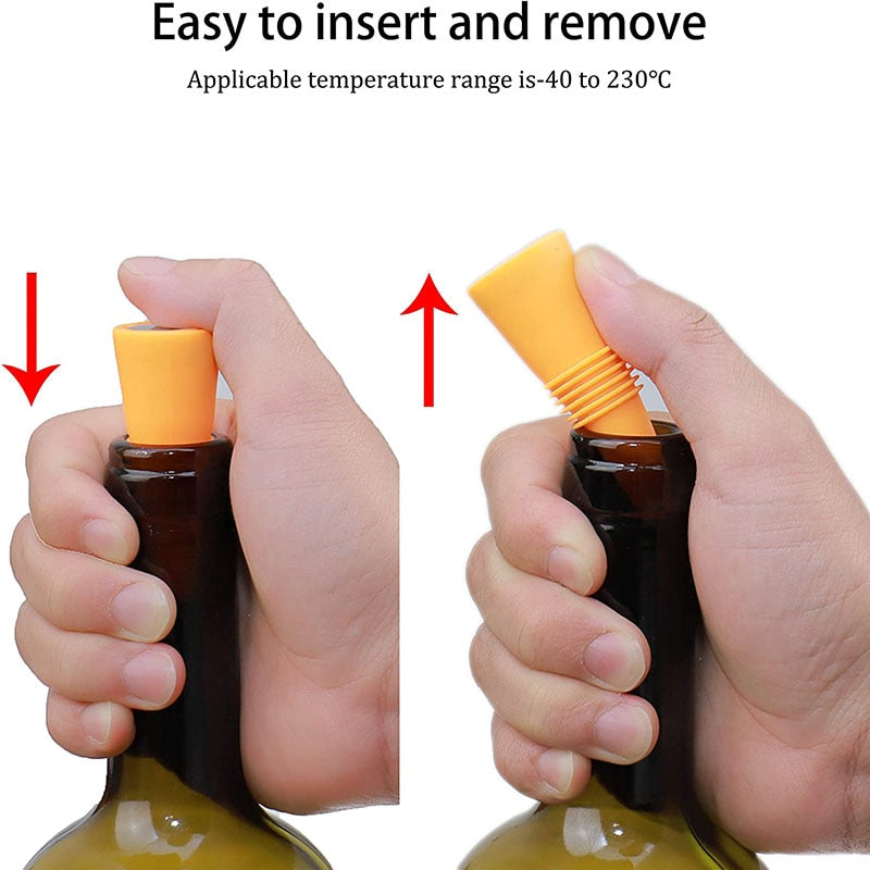 Leak Proof silicone wine bottle stopper.