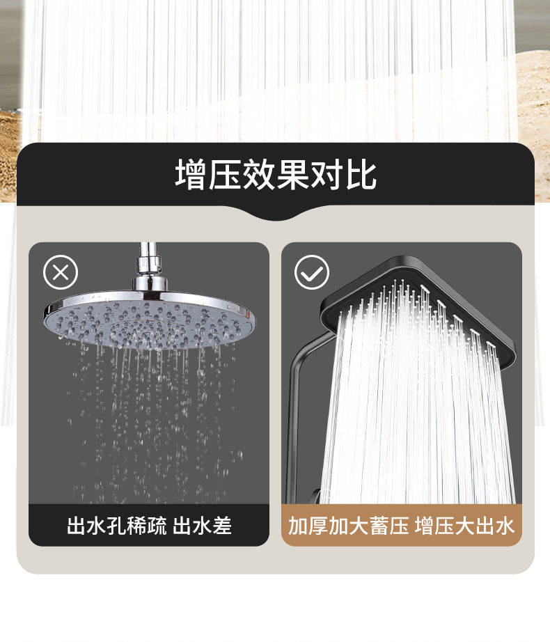 36CM High Pressure Rainfall Showerhead With 360° Swivel