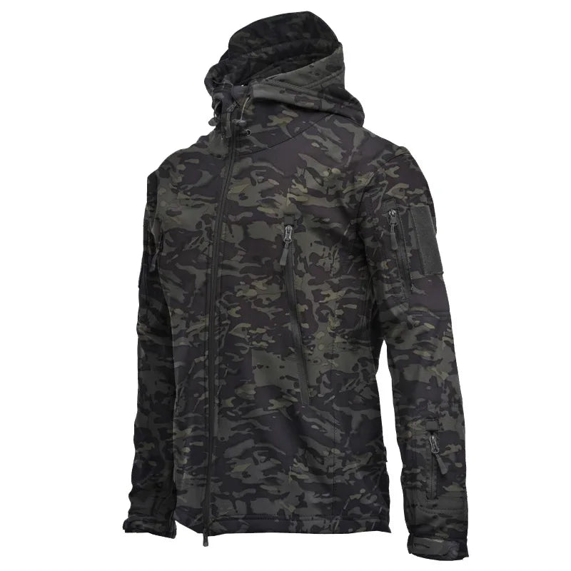 Men Or Women's Waterproof Soft Shell Windbreaker Jacket For Hunting Skiing Or Camping