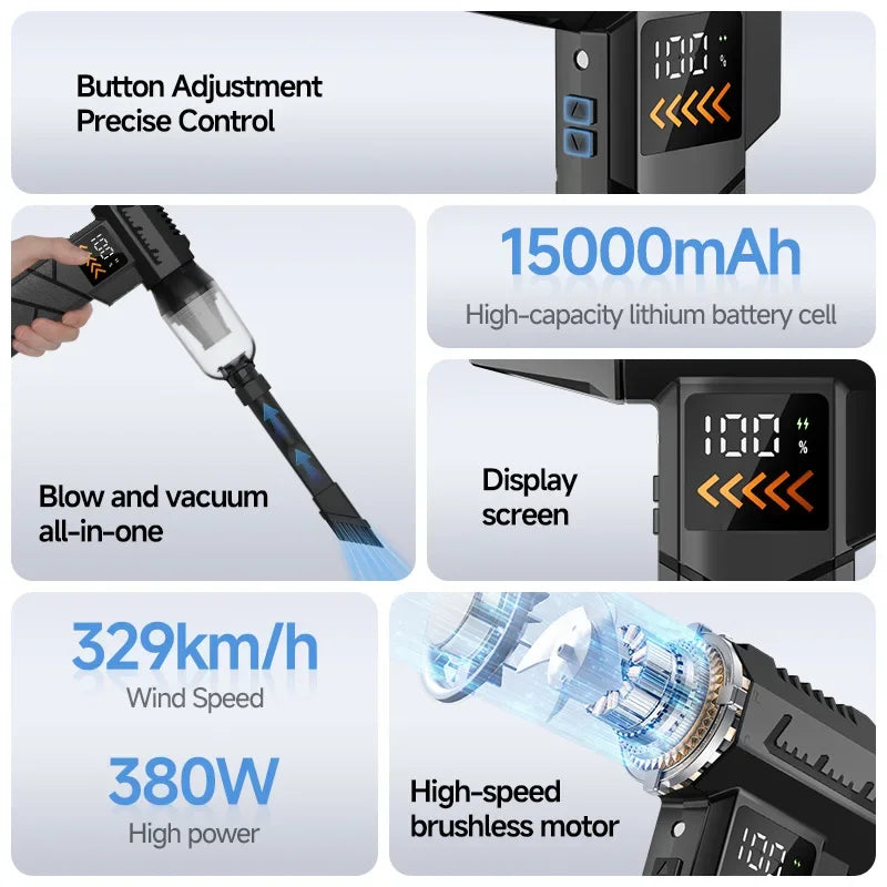 2800000RPM Electric Compressed Cordless Blower Or Vacuum Cleaner