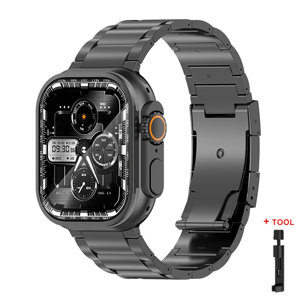 Titanium Metal Strap for Apple Watch Ultra 2 49mm 46mm 45mm 44mm 42mm Series 10 9 8 7 6 SE 5 4