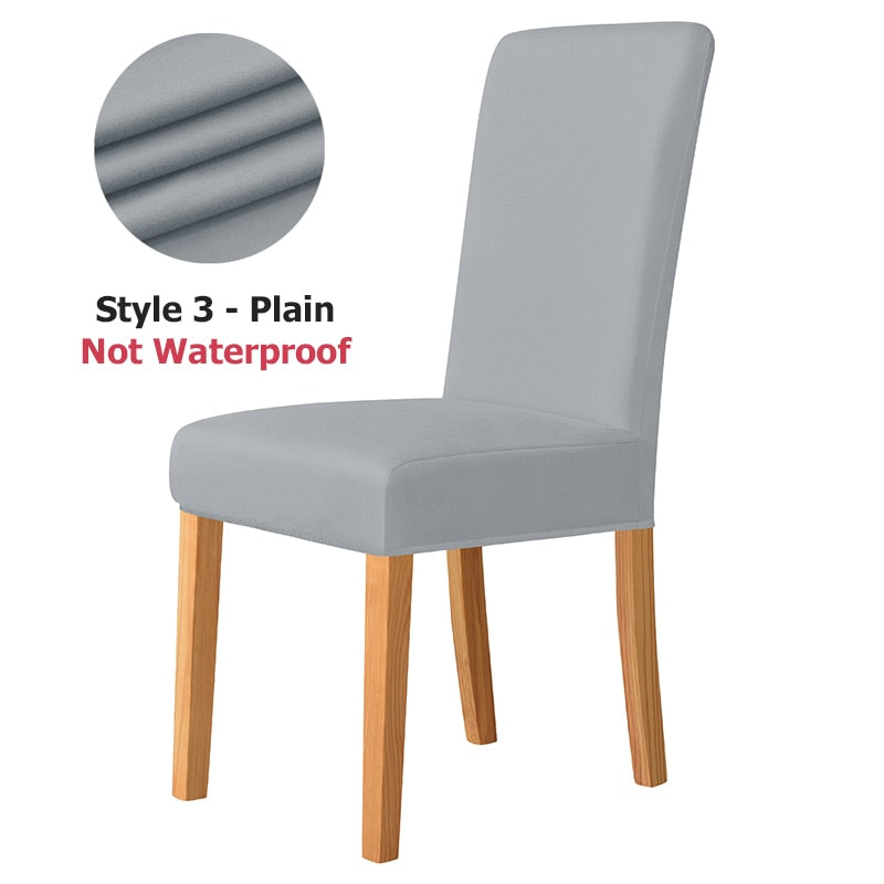 Waterproof And Non Waterproof Elastic Dining Chair Covers.