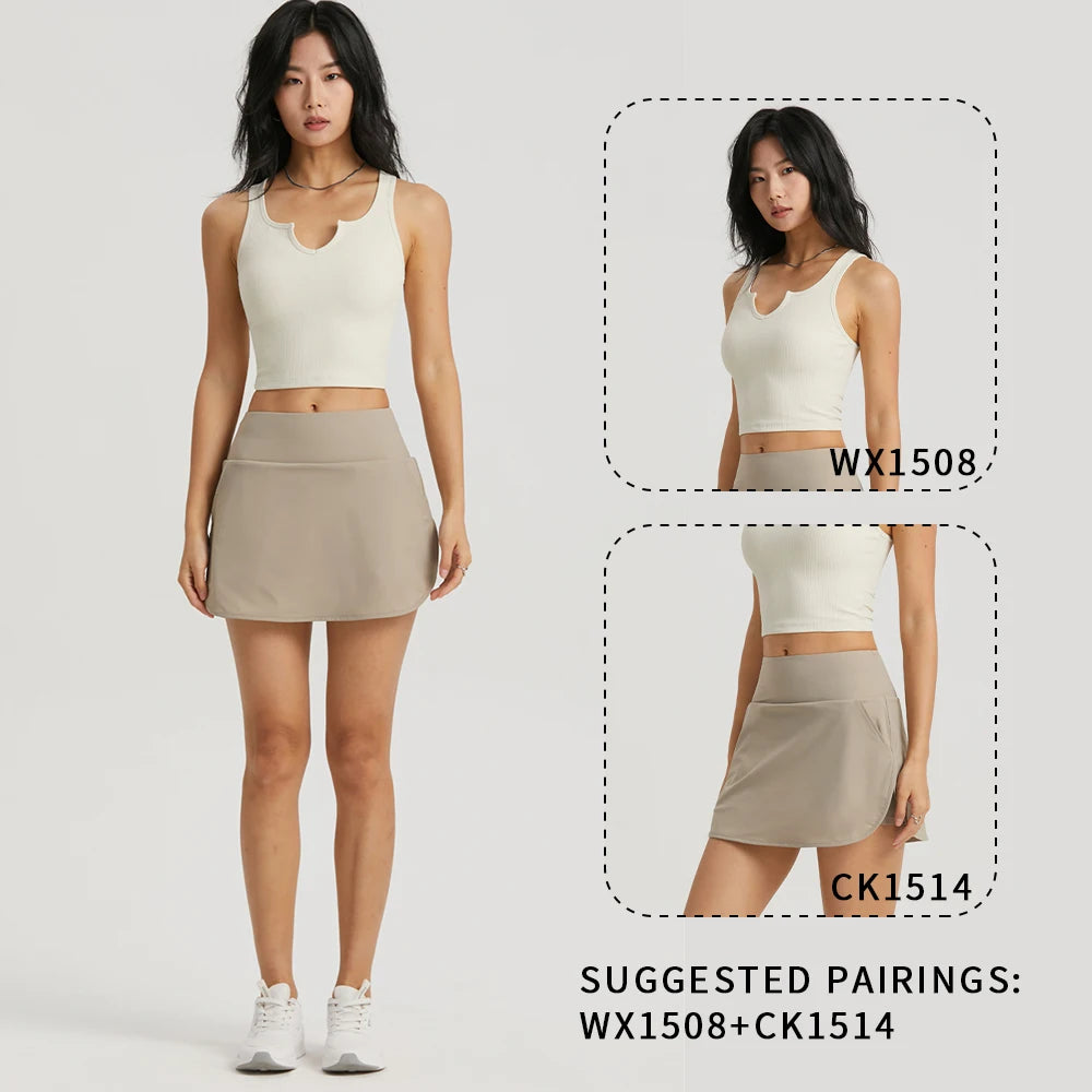 WISRUNING Skort For Badminton Or Tennis