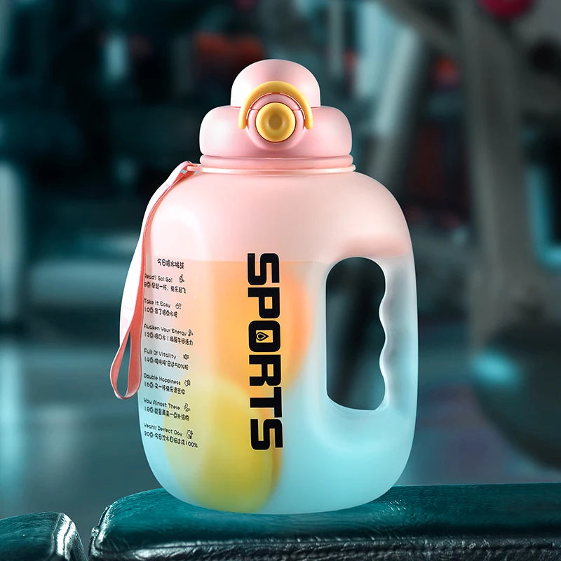 GIANXI Plastic Sports Water Bottle With Straw