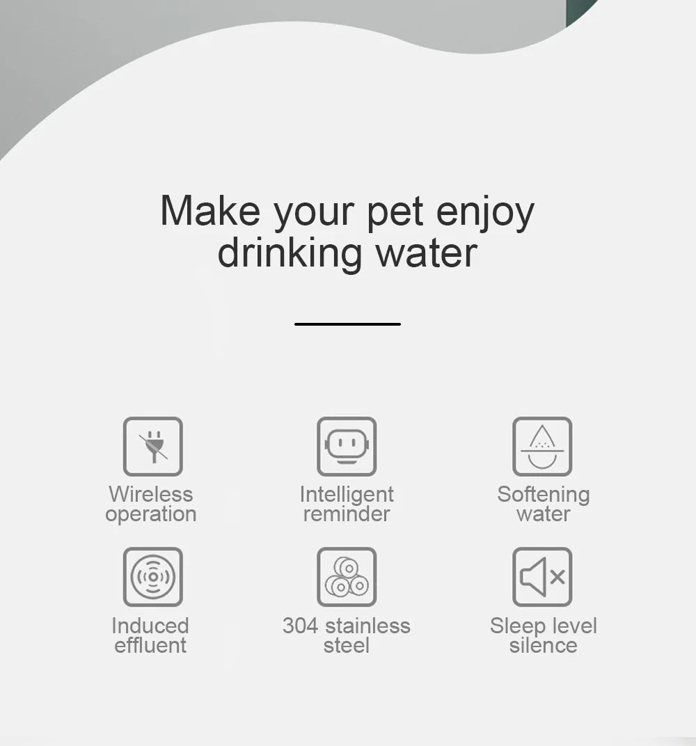 Wireless Rechargeable Pet Water Fountain