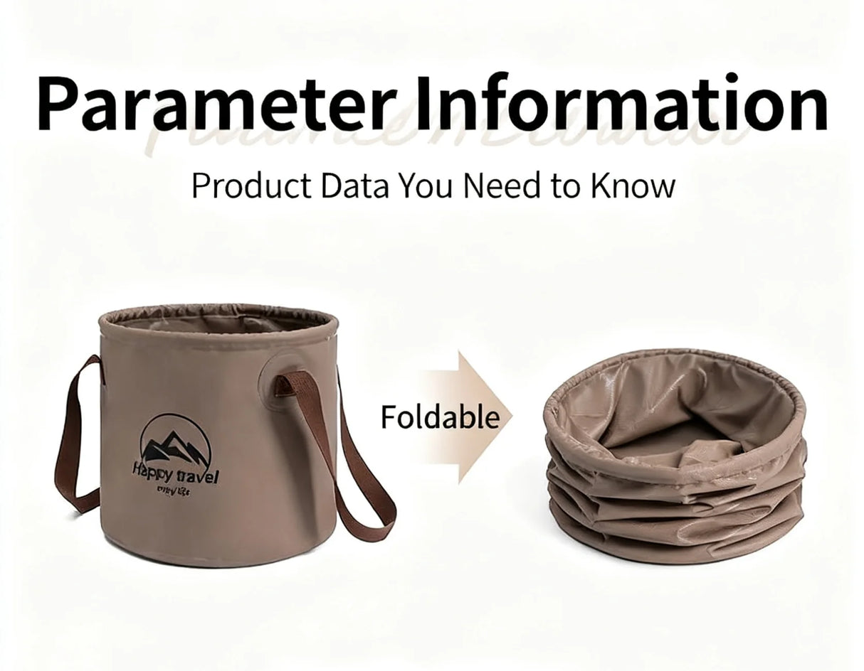 20L Foldable Water Bucket