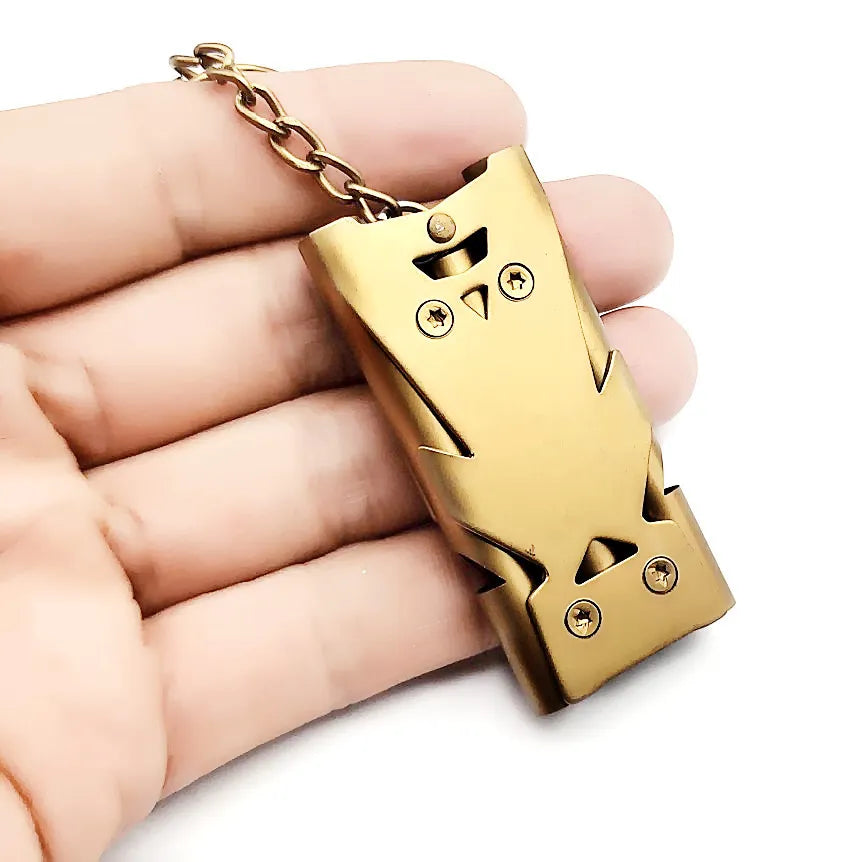 1 Pcs Double Pipe Whistle with High Decibel For Emergencies And Camping.