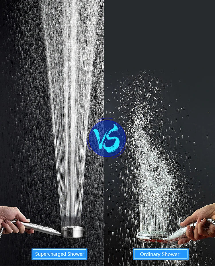 Stainless Steel Pressurized Rain Shower Head With Filter