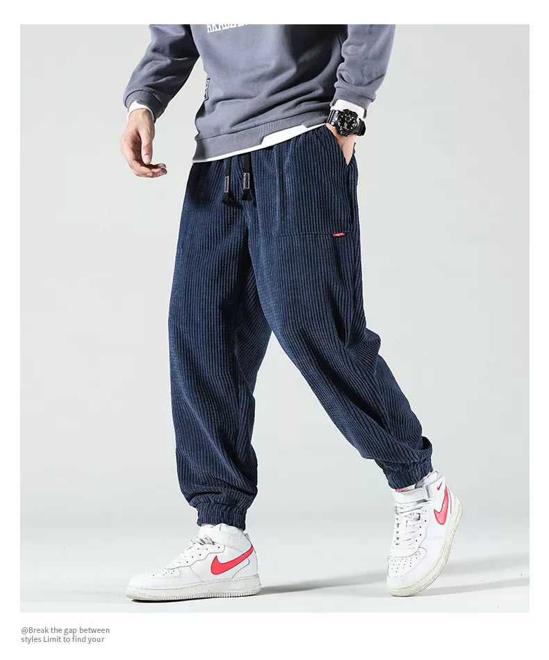 HIQOR Men's Corduroy Sweatpants