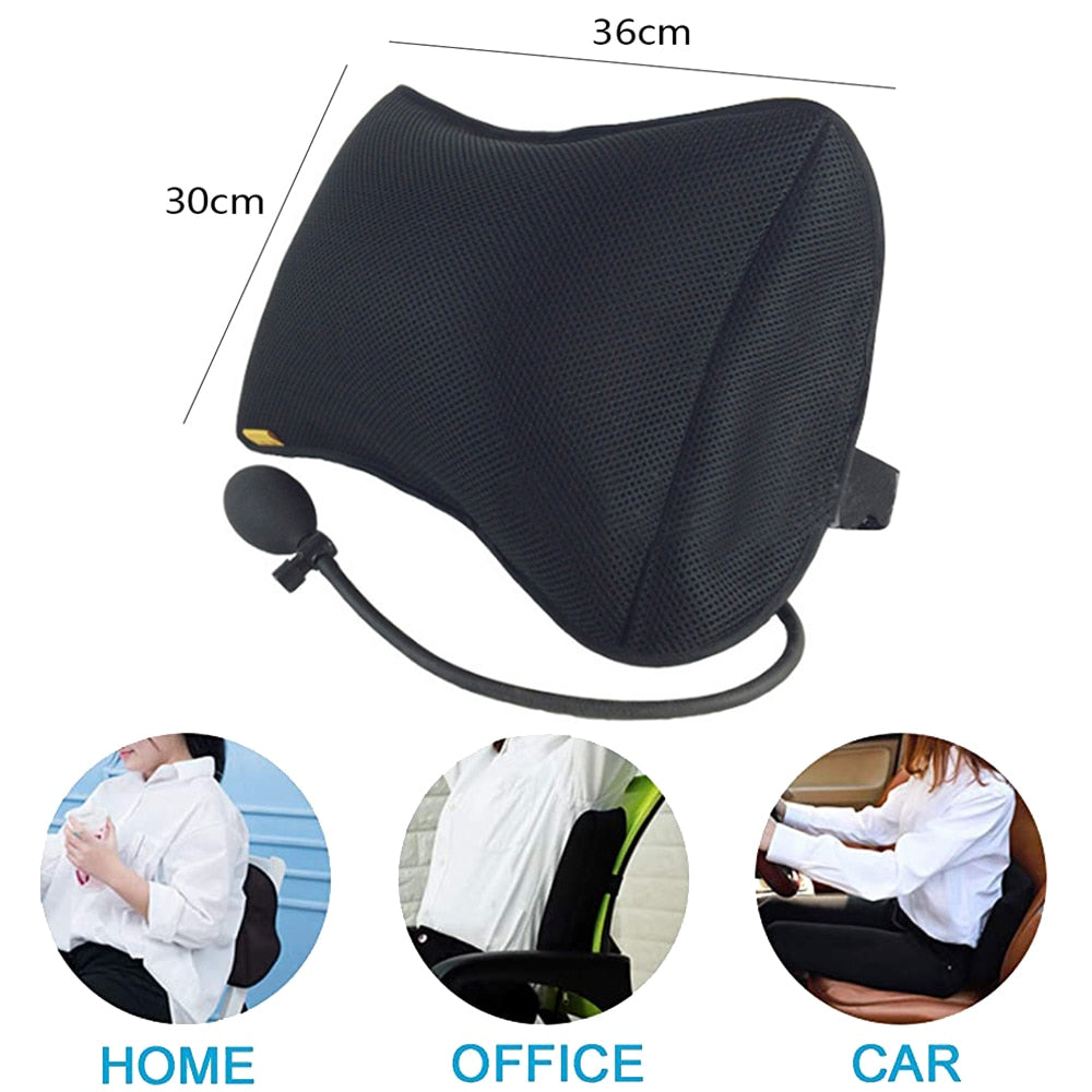 Inflatable Lumbar Support Pillows - Orthopedic Design for Back Pain Relief