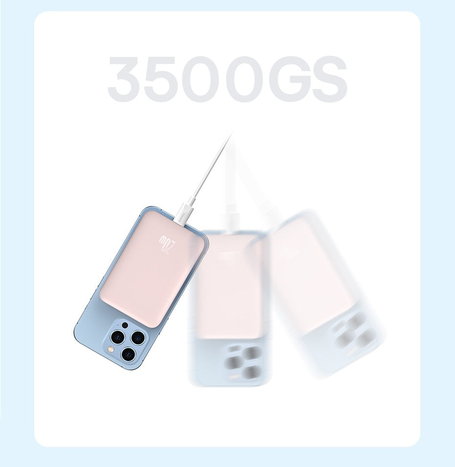 Baseus Power Bank 10000mAh Mini Magnetic Wireless Fast Charge with Auto-wake For iPhone 14 13 12 Pro Max Magsafe