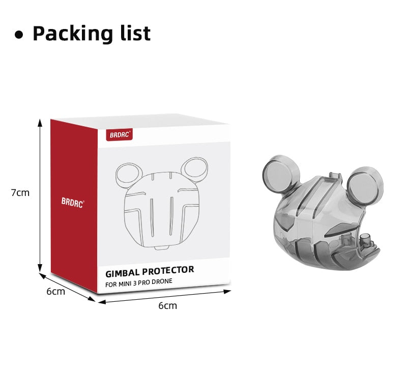 Lens Cap for DJI Mini 3 Pro Drone. Dust-proof Cap Gimbal Guard Quadcopter.