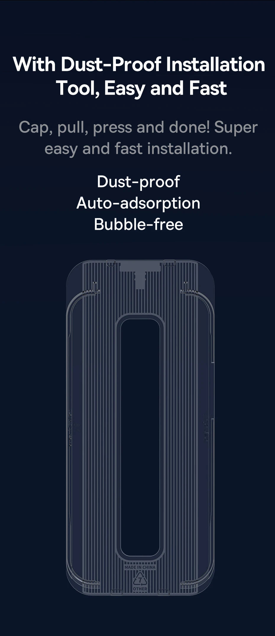 Baseus 0.4mm Corning Tempered Glass Screen Protector For iPhone 16 15 14 13 Pro Max